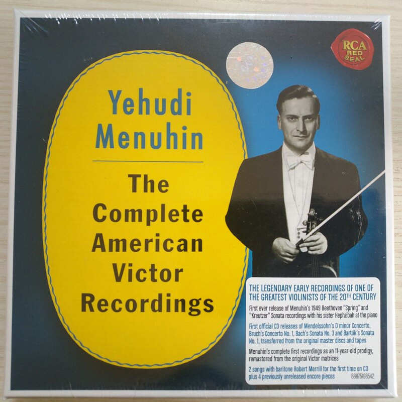 Brand new genuine spot RCA Meinu on violin American Victor Records recorded full episode 6CD