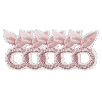 lilysilk Pure Silk Rabbit Ear Headbands 5 Pieces - Rose Pink (American Outlet) Straight Hair
