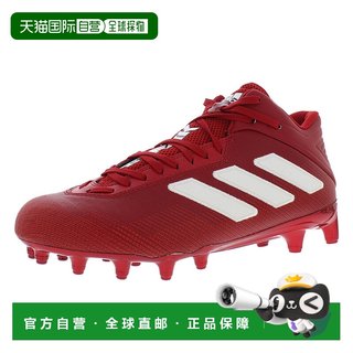 美国直邮Adidas阿迪达斯运动鞋红白拼接时尚百搭低帮系带减震