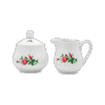 lynns Limited Edition: Vintage Bloom Sugar and Creamer Set - Rosebud (USA