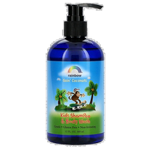 Hong Kong Direct Mail Rainbow Research Childrens Shampoo and Shower Gel Coconut Fragrance 12 fl.