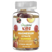 Hong Kong Direct Mail Lifeable Childrens Magnesium Citrate Gummies Natural Fruit 60 Gummies