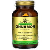 Hong Kong Hair Straightening Solgar Cinnamon Extract Vegetarian Capsules Suitable for Vegans 100 Capsules