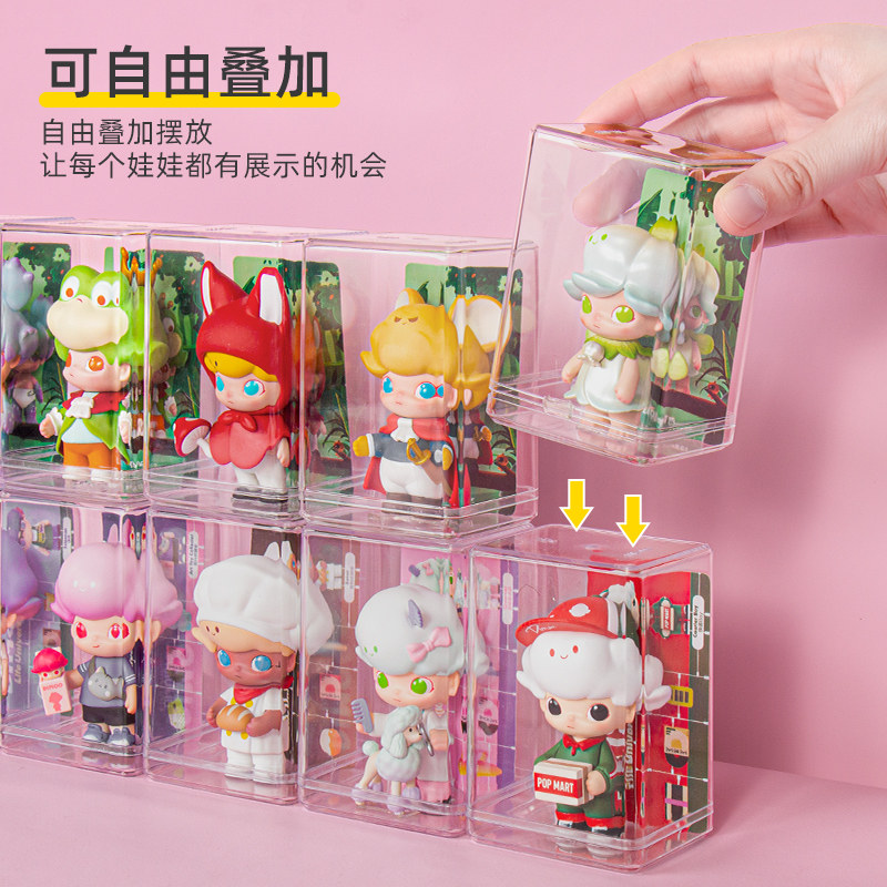 (Veya Recommend) Blind box containing box popmart Acrylic Box Bubble Mater Cabinet Model Show Shelf
