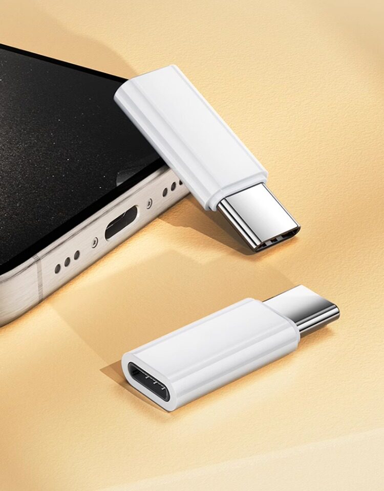 Tapc Usb 適用蘋果15轉接頭iPhone15promax手機USB-C轉閃電15plus轉換器lighting轉typec接口轉換頭PD快充電線tapc ...