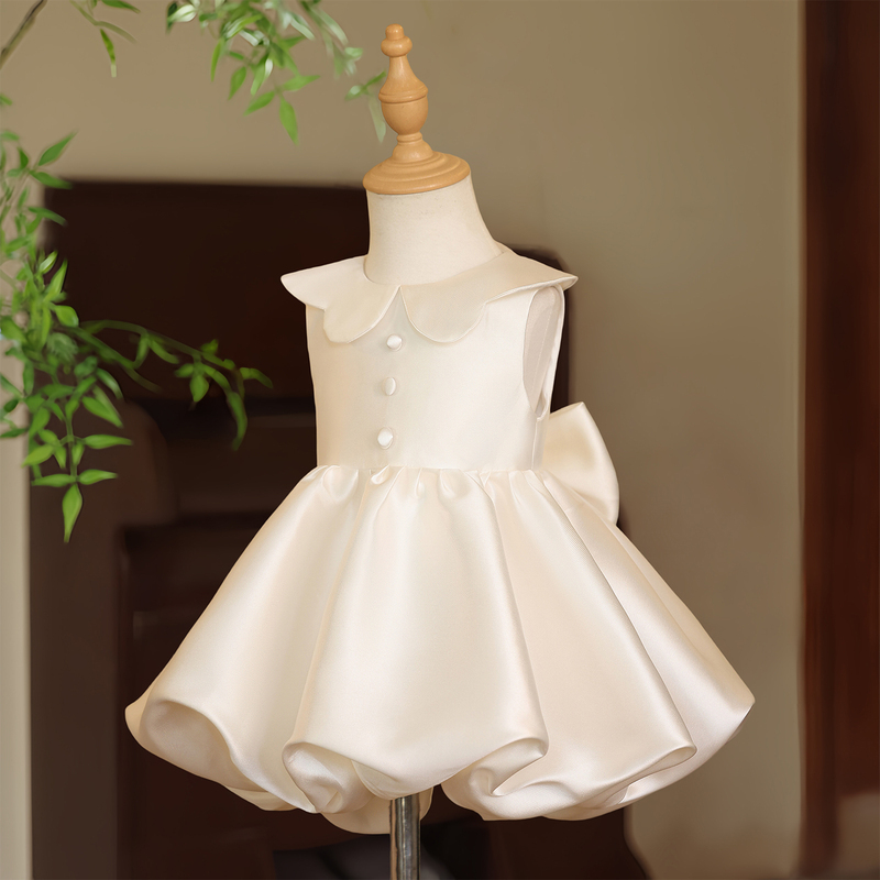 Baby Girl's One-Year-Old Dress, One-Year-Old Birthday Party Dress, Little Girl's Dress, Flower Girl Wedding Princess Dress