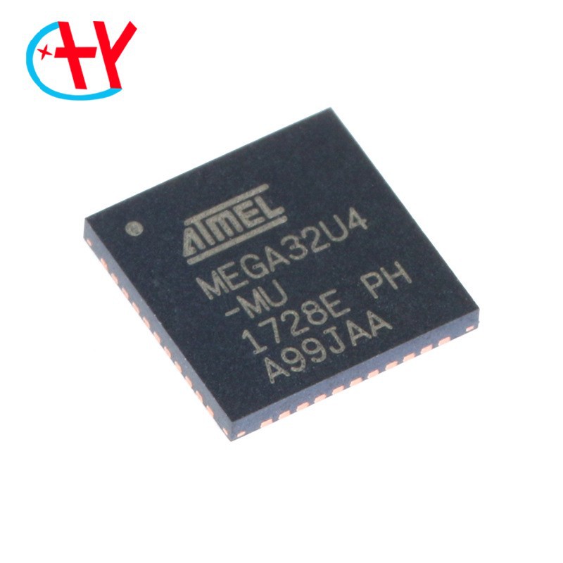 原装正品 贴片 ATMEGA32U4-MU QFN-44 8位 微控制器 芯片 16MHZ