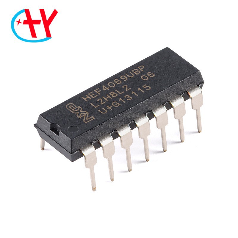 原装正品 HEF4069UBP,652 DIP-14 6通道 3V至15V 反相器