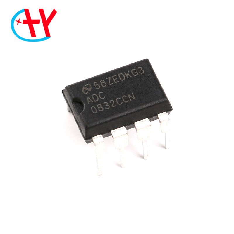 直插 原装正品 ADC0832CCN 芯片 8位模数转换器 31KSPS DIP-8