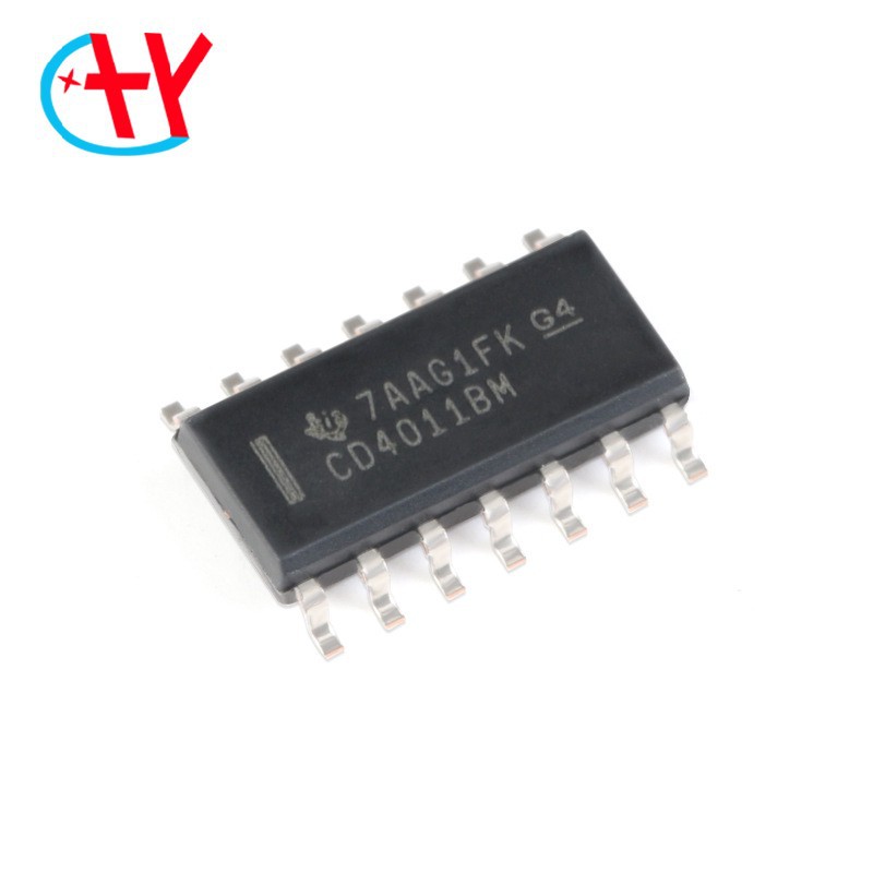 原装正品 CD4011BM96 SOIC-14 CMOS四路2输入与非门 贴片逻辑芯片