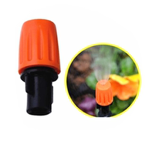 Internal diameter 6mm orange orange adjustable atomization micro-spray head (single head sub) landscaped atomization inverted hanging suit repair replacement