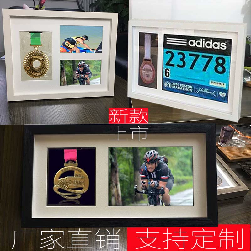 Hoàn toàn kín niêm phong chống marathon huy chương hộp lưu trữ hanger cân bằng huy chương xe liệt kê hiển thị khung tường sáng tạo - Smart Scooter