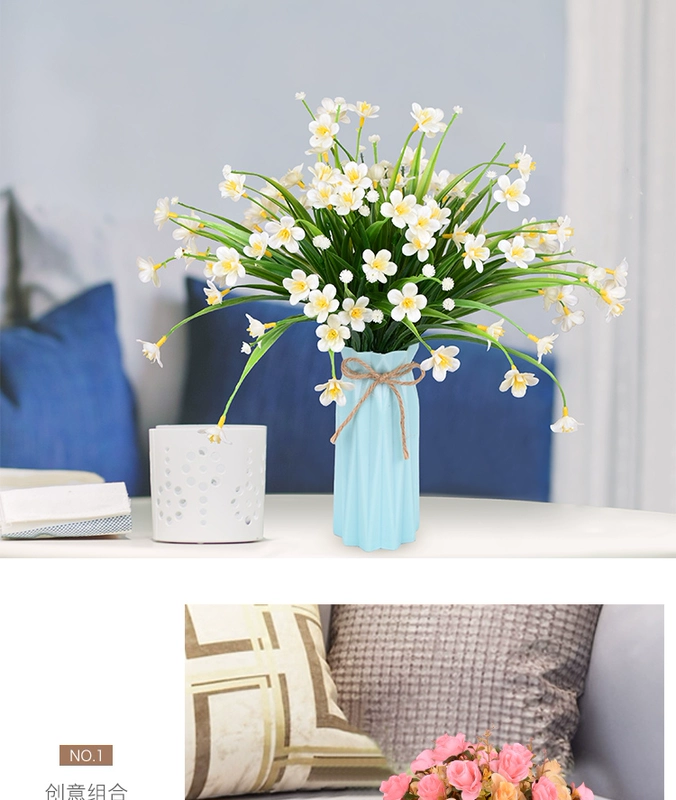 Gypsophila mô phỏng bó hoa khô giả hoa lớn bó phòng khách trang trí bàn ăn bàn cà phê đồ nội thất nhựa trang trí đạo cụ chụp - TV