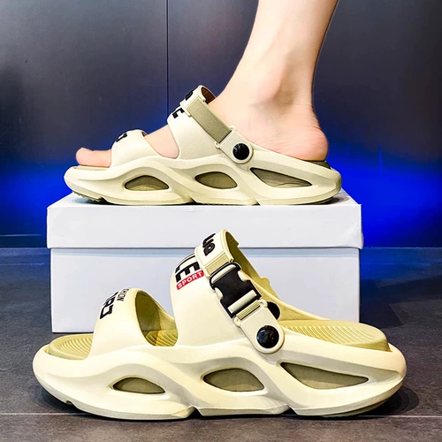 Детские тапочки для мальчиков, летняя пляжная пляжная обувь, нескользящие слайдеры, подходит для подростков, мягкая подошва