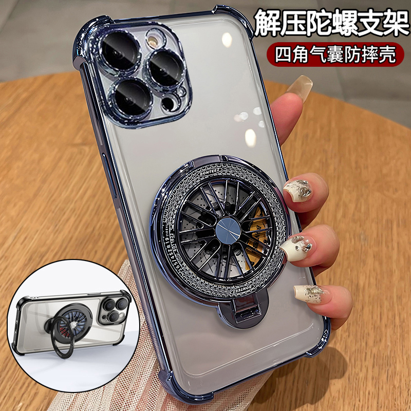 Suitable for Apple 11 Mobile Phone Case Iphone11Pro Transparent Protective Silicone Case I11Promax All-Inclusive Anti-Fall Soft Shell 11P New Max Men and Women m Eleven Ip with Stand Por High-End Sense