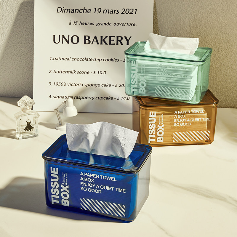 ins Nordic design sense toilet paper box creative minima home modern paper towels box light extravagant advanced senses desktop living room