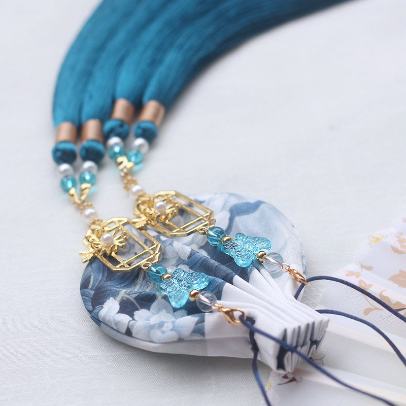 Mid-autumn festival Hanfu sachet mosquito repellent hand-decorated empty purse bag ancient style carry-on waist with tassel sachet for men and women