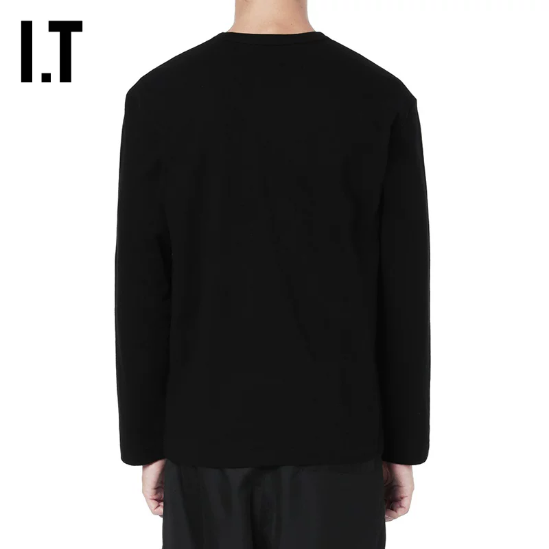 IT CDG PLAY COMME des GARÇONS Rei Kawakubo мужская лонг-сidy футболка с длинными рукавами трендовая любовь шов