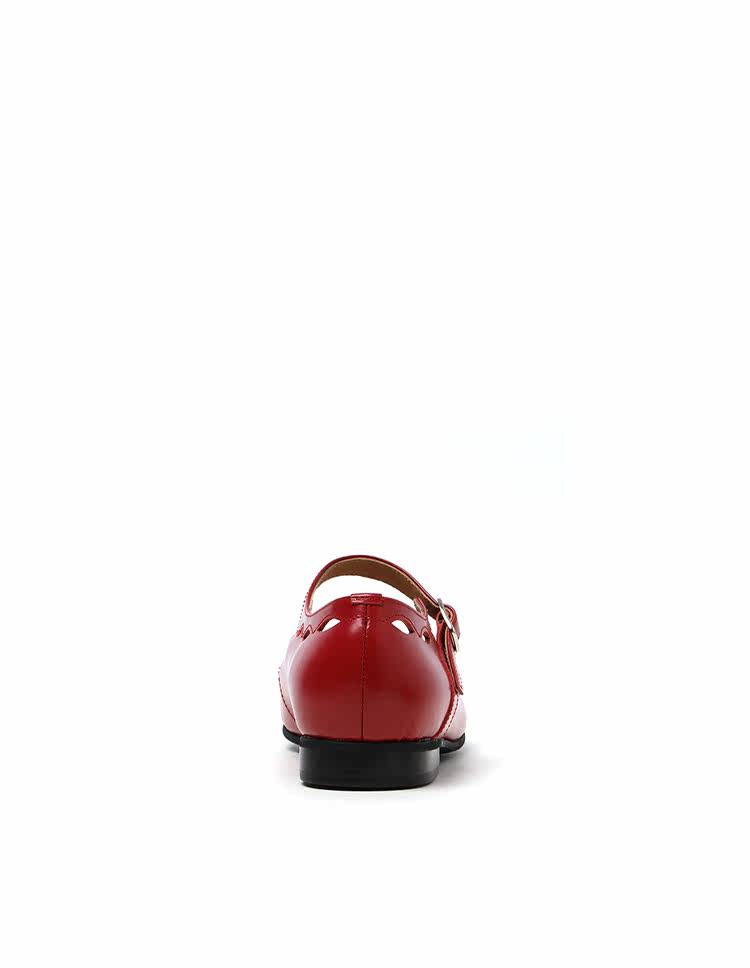 Туфли Мэри Джейн it cdg comme des garcons girl女款玛丽珍鞋复古镂空皮鞋平底鞋