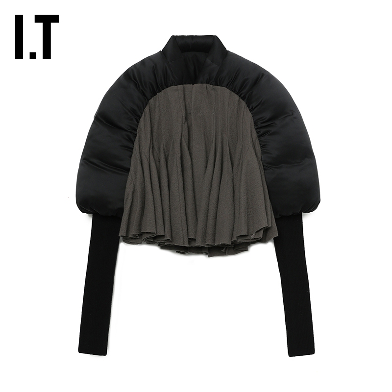 It Rick Owens Women's Silhouette down Jacket New Avant-Garde Color-Blocking down Jacket 0781Wnxl