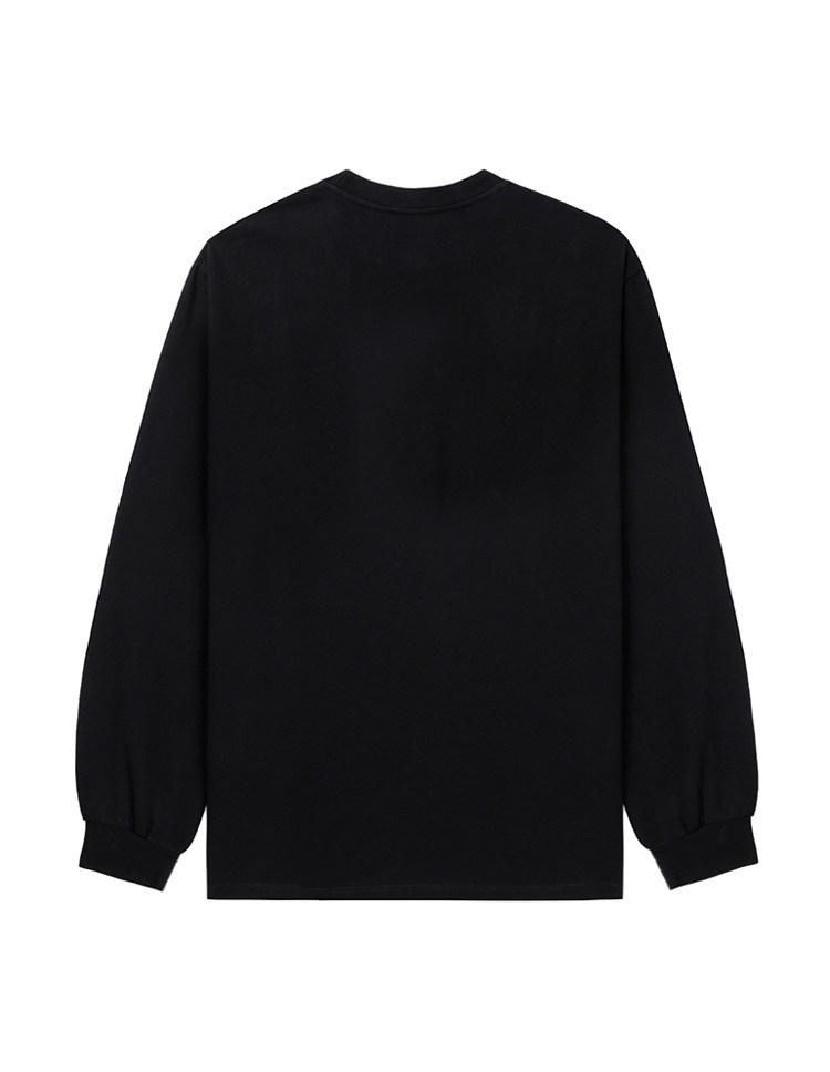 Лонгслив с круглым воротником, оверсайз, с печатью вашего логотипа, 600mm,                  