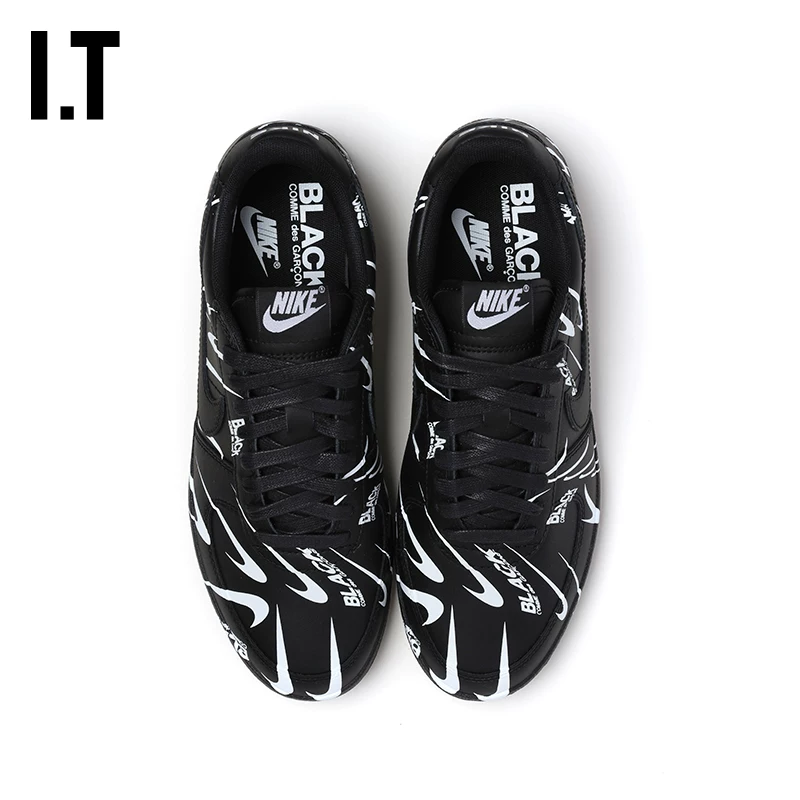ИТ CDG COMME des GARCONS HOMME BLACK кроссовки низкие на шнуровке для пары и кроссовки