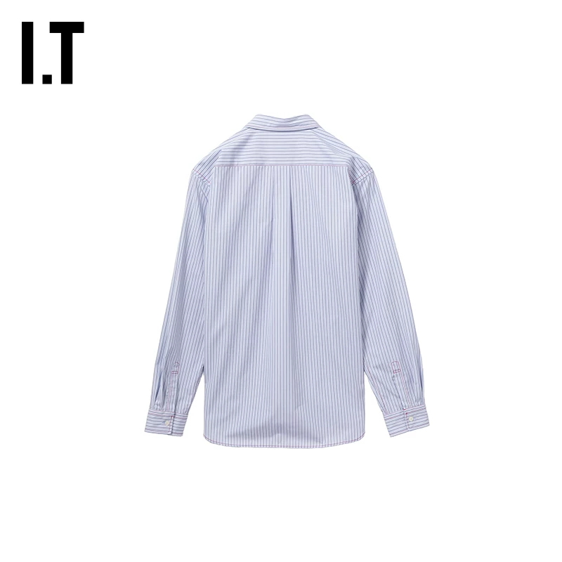 IT CDG COMME des GARCONS HOMME DEUX Мужская полосатая рубашка с длинным рукавом для поезда/коммютинг
