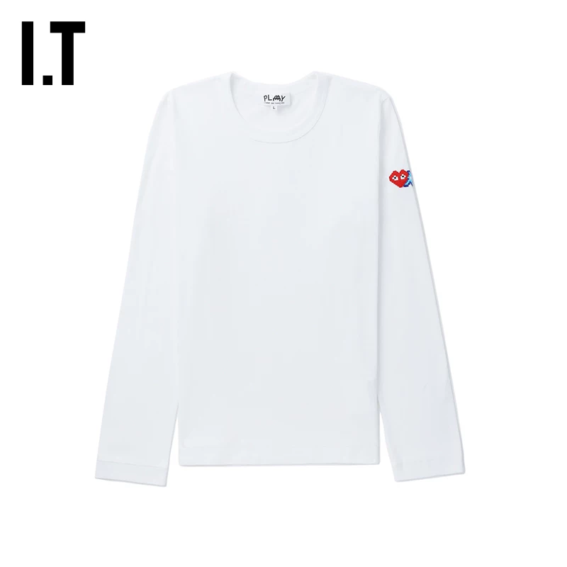 IT CDG PLAY COMME des GARCONS Kawakubo Rei женская лонгслив футболка с длинным рукавом простая повседневная внутренняя одежда