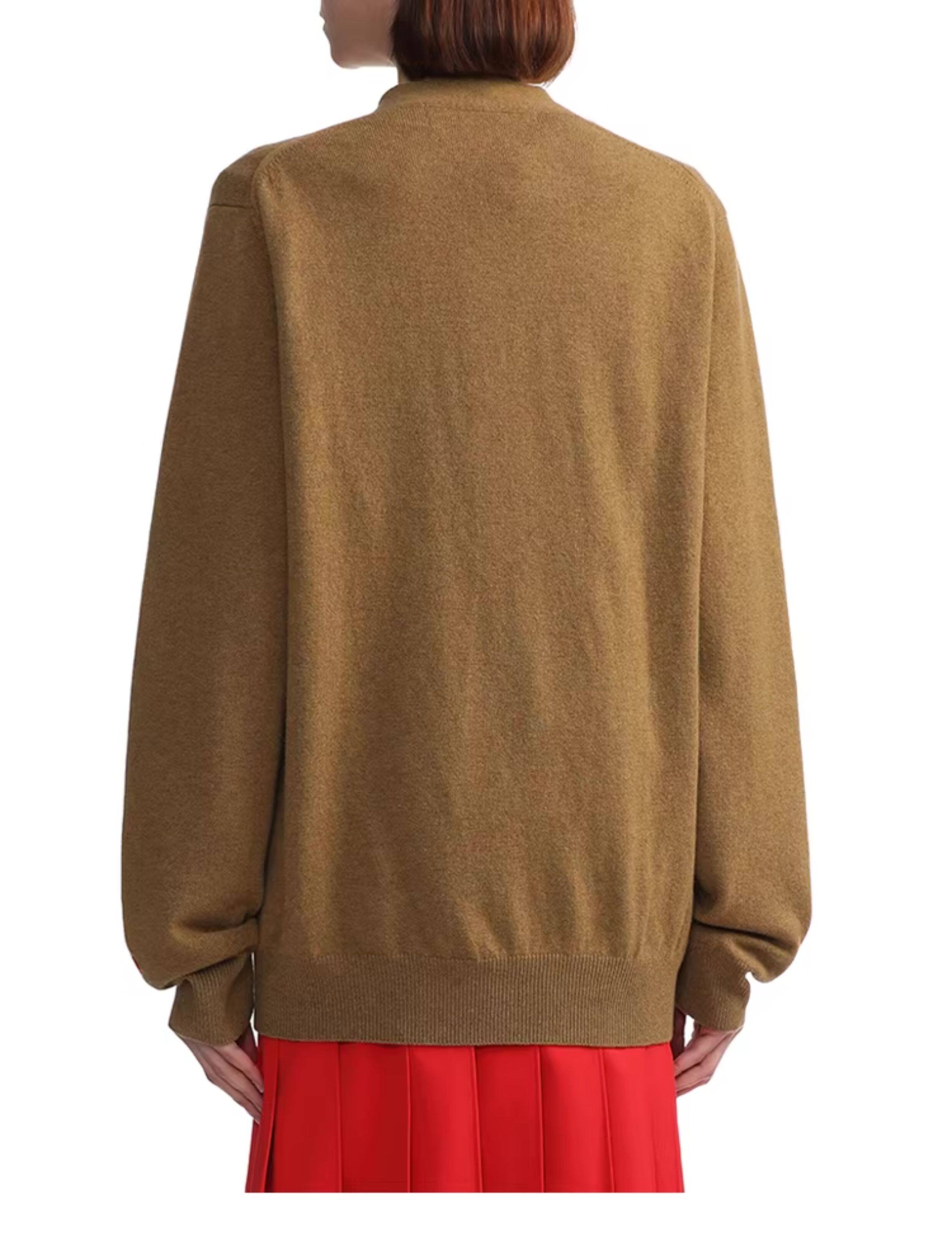 IT CDG PLAY COMME des GARCONСычуань кубо Затянувшись мужской вязание кардиган простой шерсть Рубашка i.t 