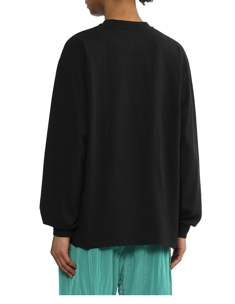 Лонгслив с круглым воротником, оверсайз, с печатью вашего логотипа, 600mm,                  