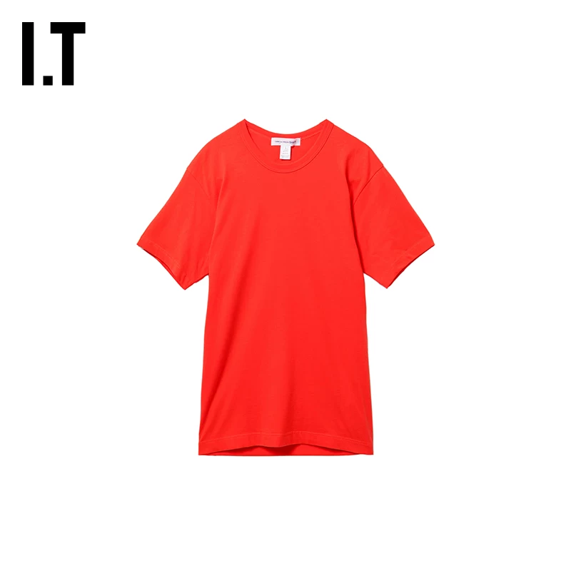 ИТ CDG COMME des GARCONS SHIRT мужская однотонная футболка с короткими рукавами новый простой базовый стиль