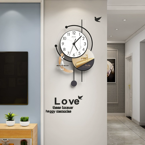 Современные модные креативные настенные часы, коллекция 2023, простой и элегантный дизайн