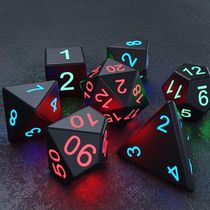 7pcs Polyhedral Dice LED Polyhedral Game Dice Luminous RPG