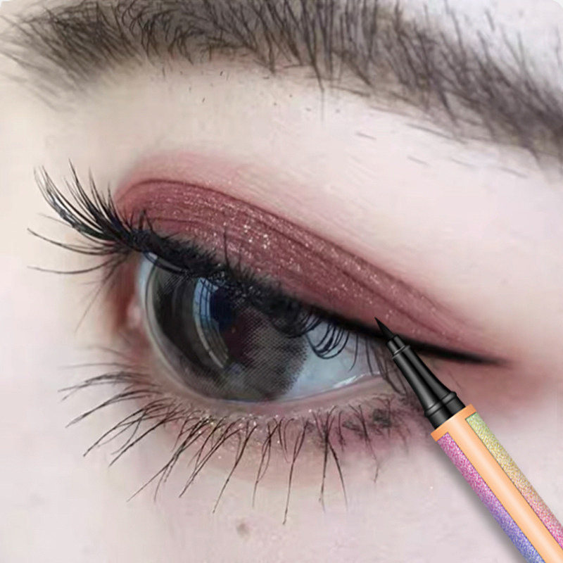 Li Jiaqi star color eyeliner liquid pen novice beginners long-lasting non-smudge waterproof brown white pseudo-color