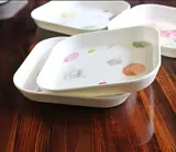 ~ Мусорная вода фруктовая пластина квадратная квадратный