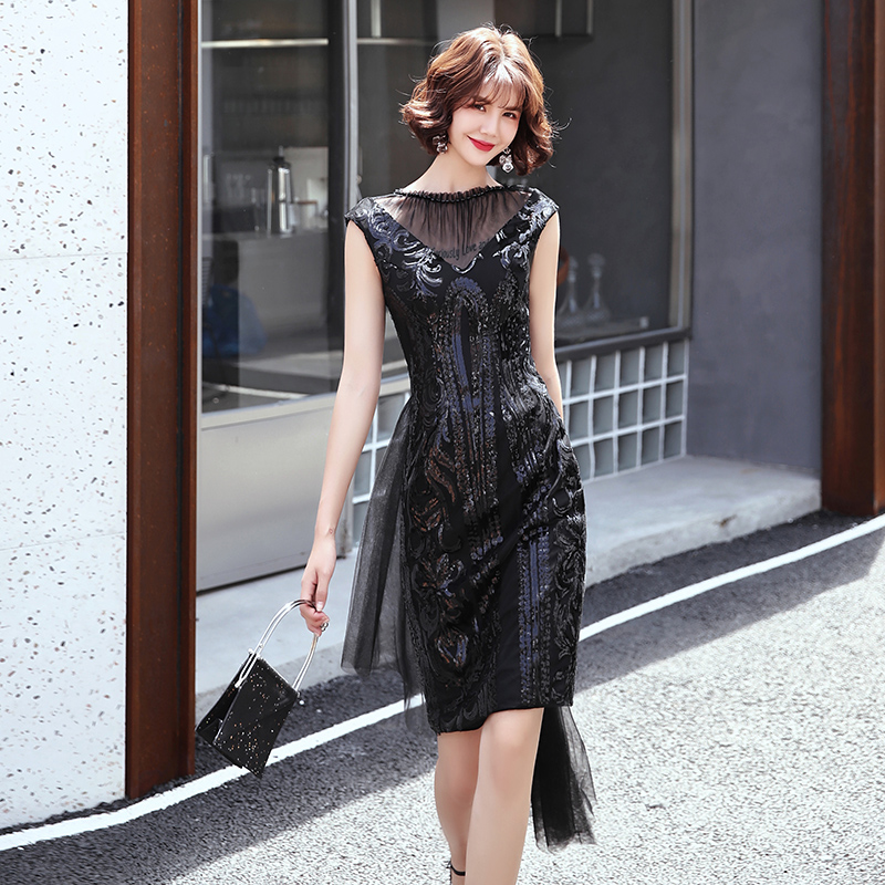  XXL+Black short mini-skirt, hip-accented   + $3.61 