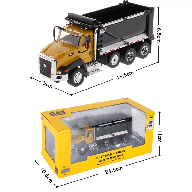 Китовый Caterpillar CAT CT660 самосвал модель из сплава, игрушка для мальчика, транспортное средство инженерное