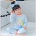 Trẻ em Pyjama 3 cô gái 4 áo dài tay 5 bông 6 mùa thu 8 trẻ em 9 năm mùa xuân cũ và cô gái mùa thu quần áo nhà thiết. 