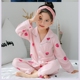 Trẻ em Pyjama 3 cô gái 4 áo dài tay 5 bông 6 mùa thu 8 trẻ em 9 năm mùa xuân cũ và cô gái mùa thu quần áo nhà thiết.