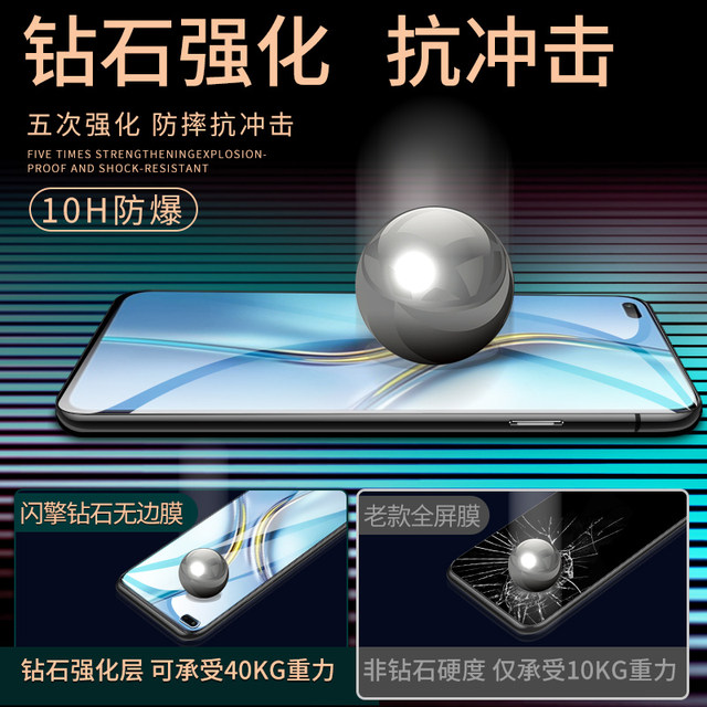 ເຫມາະສໍາລັບ Honor x20 tempered film 5G ຕ້ານແສງສະຫວ່າງສີຟ້າໂທລະສັບມືຖື Honorx20se ຮູບເງົາເຕັມຈໍ Huawei HD anti- fingerprint CHL-AN00 ປ້ອງກັນການຕົກ x20 ປ້ອງກັນການລະເບີດ, ລວມທັງບໍ່ມີຂອບສີຂາວ.