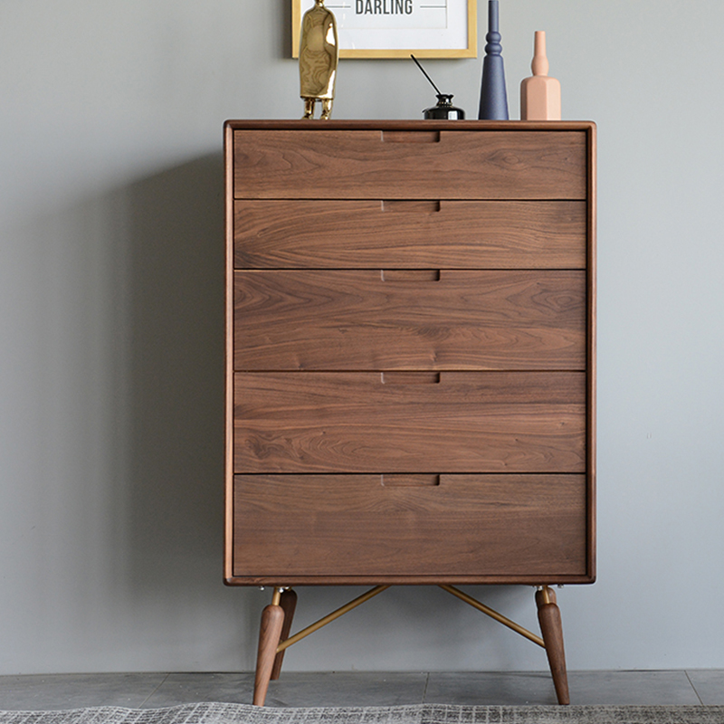 Minimalist modern Nordic five bucket cabinet Drawer Solid Wood Cabinet Bedroom Living Room Five Bucket Cabinet Containing Cabinet Lockers Locker