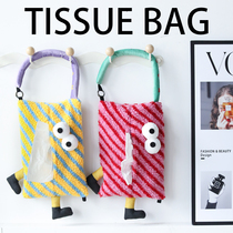 Car tissue box tissue box for home living room and bedroom hanging tissue bag wall hanging paper tissue box tissue box