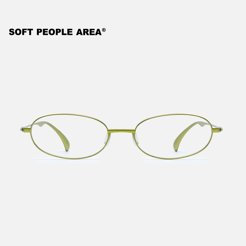 Soft People Area- Egg (Optical) Small Oval Frame Metal Glasses