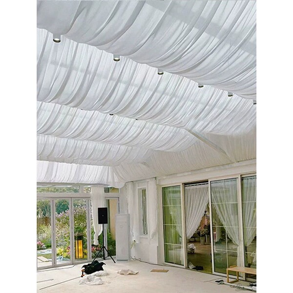 Ceiling Drapes for Beauty Salons, Guesthouses, Ceiling Decorations, Shed Drapes, Roof Corridors, Yoga Studio Decorative Ceiling Drapes
