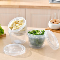 Creative shallot flower refreshing box big number kitchen transparent plastic vegetable chilli seal box fridge scallion ginger garlic containing box
