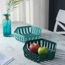 Nordic Ins Plastic Drain Fruit Pan Snack Refreshment Tray Fruit Tray Kitchen Living-room Water Filtration Basket Wash Basin
