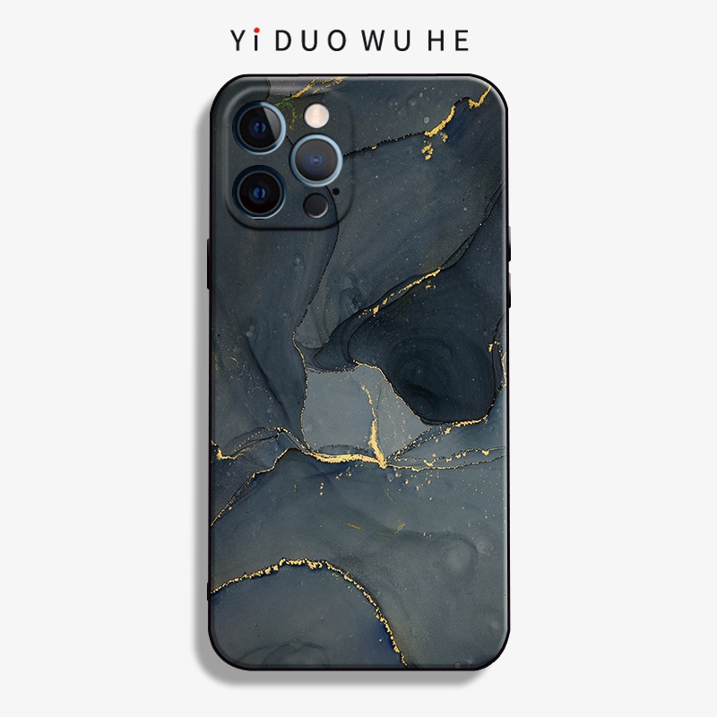 A Lotus-Themed Phone Case Suitable for Apple iPhone 16 Phone, 13 Pro Max Silicone, Xr Shockproof, 14/11 Matte, Mini Marble, 12/15