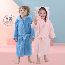 Children's baby bath towel four seasons universal absorbent quick-drying cloak with cap female boy baby big boy bathrobe spring and autumn
