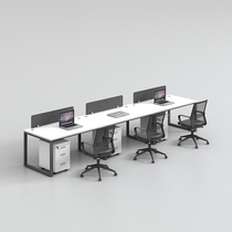 Shanghai Company Staff Office Desk Office Furniture Single Row Combination Screen Work Position Staff Computer Desk and Chair