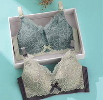  Summer thin breastfeeding underwear pregnant womens bra gathered anti-sagging and comfortable pregnancy upper buckle feeding female bra